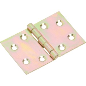 Cerniera larga zincata gialla, 75x50mm, per connessioni mobili.