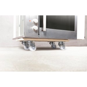 OBI Tavola di trasporto TE-500 con microonde, portata 500 kg, ruote per moquette.