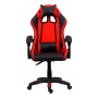 Sedia da gaming rossa e nera. Sedia da scrivania ergonomica per gamer.