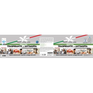 Barattolo di pittura per interni, traspirante, antimuffa.