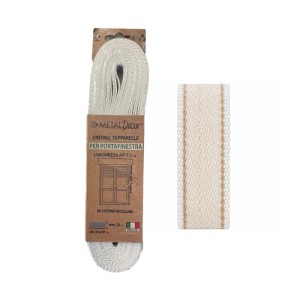 Cintino tapparelle portafinestra cotone righe oro 18 g x 7,5 m