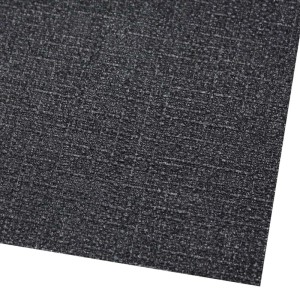 Tappetino antiscivolo al metro 50 cm x 20 mt Nero PVC Effetto Tessile