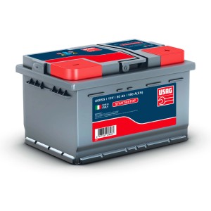 Batteria auto USAG, 12V 60Ah, per sistemi start/stop.