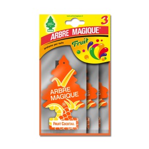 Confezione da 3 Arbre Magique deodorante auto Fruit Cocktail