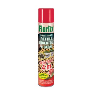 Spray repellente contro rettili, lucertole e gechi, testina spray rossa.