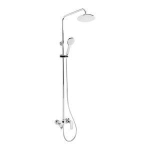 Colonna doccia con miscelatore vasca Idrostile altezza regolabile Ø210 mm cromo