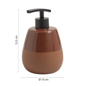 Dosasapone bagno Wilma in ceramica 450 ml terracotta