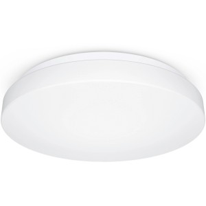Lampada da interni bianca Steinel RS 20 S con sensore di movimento, diametro 28 cm. Plafoniera per interni.
