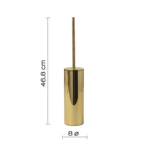 Scopino bagno Elettra in acciaio inox oro