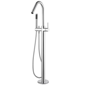 Miscelatore per vasca freestanding t.b.t. cromato con doccetta.