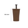 Tappi d`arresto tapparelle nylon conici set 4 pezzi Ø 40 mm marrone_2