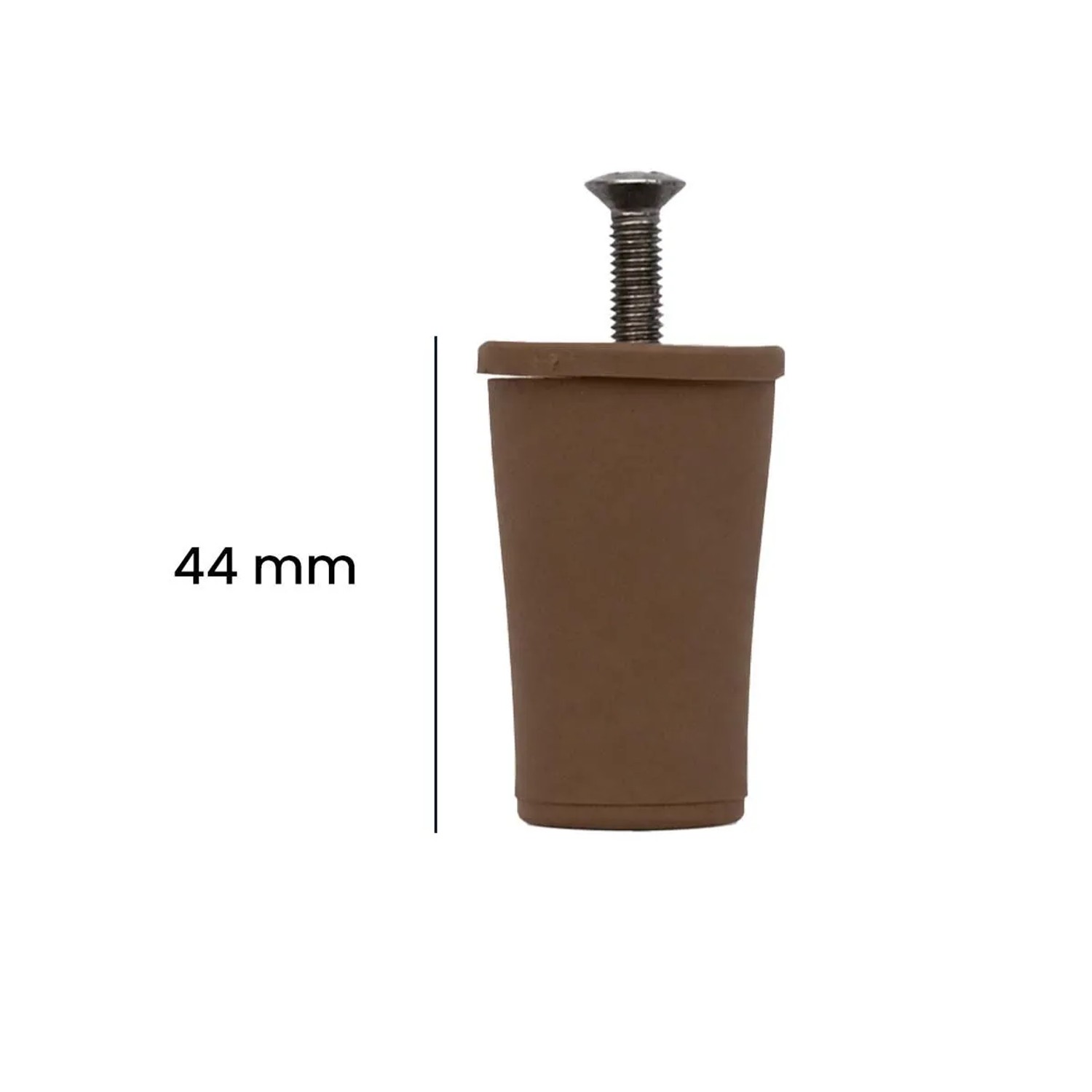 Tappi d`arresto tapparelle nylon conici set 4 pezzi Ø 40 mm marrone_2