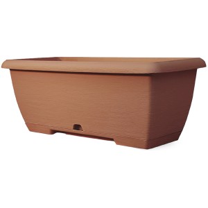 Fioriera da balcone t.b.t. marrone.