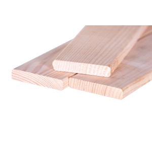 Listello liscio per recinzione/facciata in douglasia, 1,8x9x200cm, colore legno chiaro.