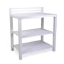 Armadio da esterno basso in alluminio bianco 90x56x100 cm