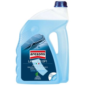 Tanica di liquido lavavetri Arexons per la cura dell'auto. Pulisce senza aloni e agisce contro il calcare.