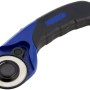 Taglierina circolare LUX Comfort 45 mm, blu e nera, per tagliare carta, tessuto e carta da parati.