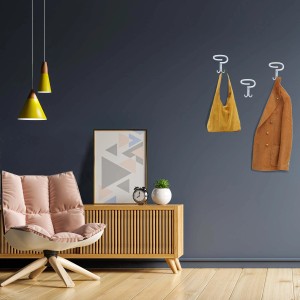 Appendiabiti in zama 9,6x13,4 cm bianco