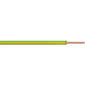 Cavo unipolare verde-giallo per impianti elettrici.