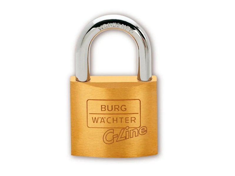 Lucchetto Burg-Wächter C-Line 222 50 In Ottone Massiccio, Con Arco Da 7 Mm E 6 Chiavi - Sicurezza Per Porte, Cancelli E Armadi - 3
