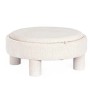 Pouf tondo Talya Ø80xh34 cm bianco
