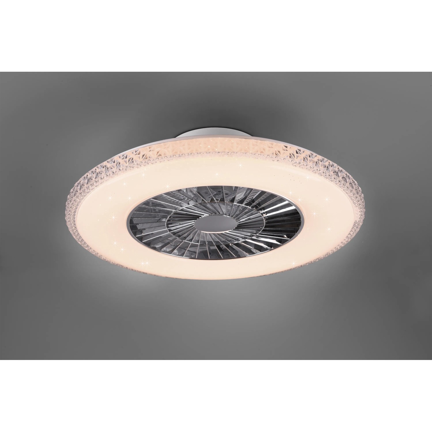 Plafoniera LED moderna con ventilatore, t.b.t.