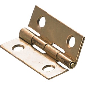 Cerniera Hettich, 20x15 mm, ottonata, per mobili, scatole e modellismo.