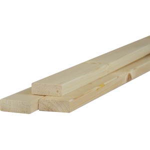 Listelli piallati in legno, listelli in legno piallato per finiture interne.