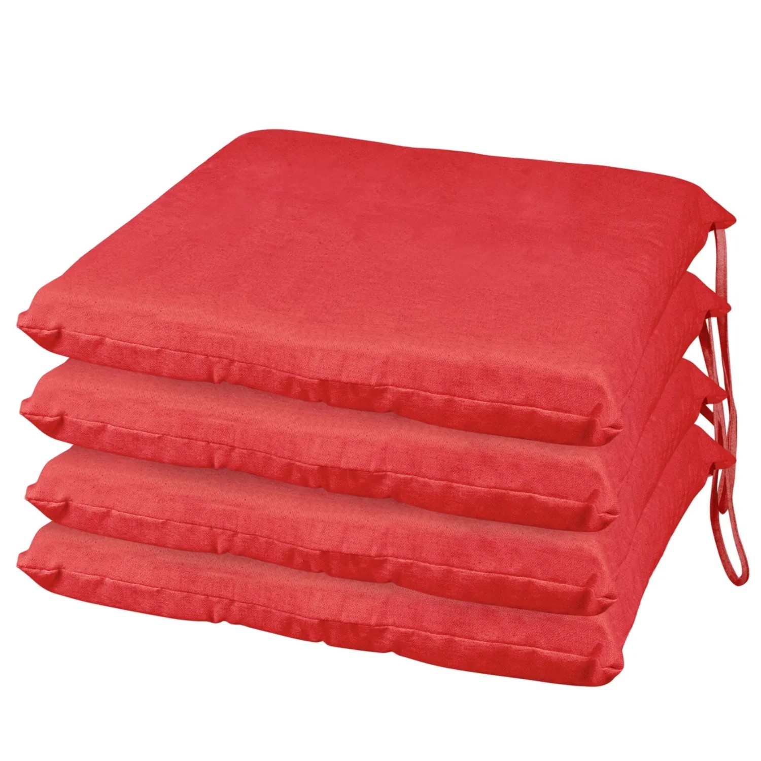 Pila di cuscini per sedie t.b.t. rossi, categoria: Cuscini e copricuscini.