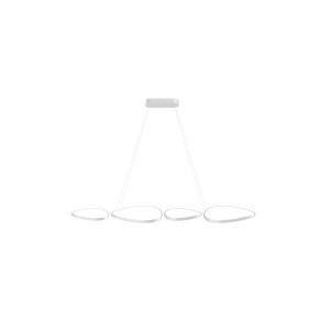 Sospensione LED Gil 4800 lm 3000-6000K 121,5x34x120 cm bianco
