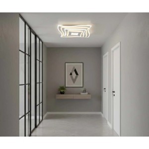 Plafoniera LED Milù 2970 lm 3000-6000K 40x40x6 cm bianco