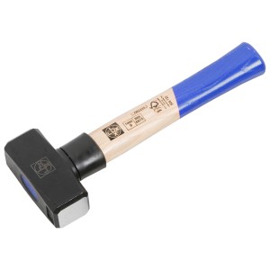 Mazzetta LUX 1.250 g con manico in frassino e protezione blu. Martello per il fai da te.