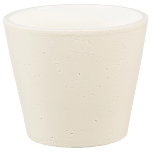 Scheurich vaso decorativo 701, Ø 13,1 cm, Roca Crema, in ceramica effetto cemento per interni.