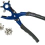 Set pinza per fori e bottoni a pressione LUX Comfort, 67 pezzi, 225 mm. Pinza con occhielli.