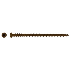Vite per legno marrone con testa Torx. Ideale per giunzioni in legno.