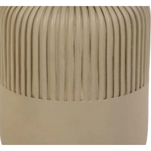 Portaspazzolino beige t.b.t. con superficie scanalata.