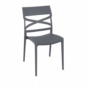 Sedia Flow 45x54x85 cm Grigio