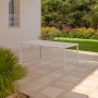 Tavolo da giardino Tenerife in metallo e plastica 156x78x74 cm