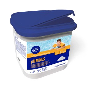 Granulato pH-Minus per la regolazione del pH della piscina.