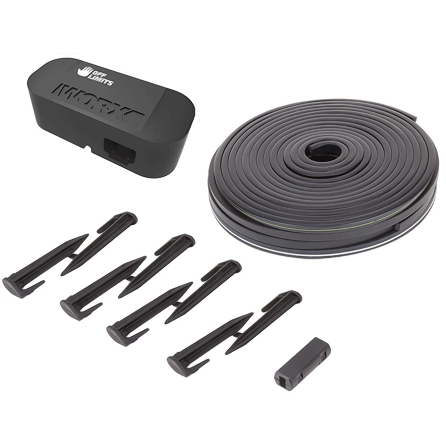 Worx Landroid Modulo Off Limits: sensore, rotolo di nastro magnetico, connettori e picchetti come accessorio per tosaerba.