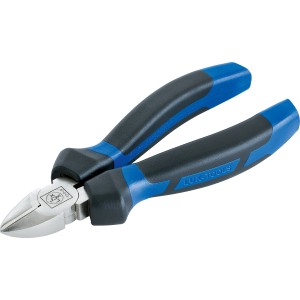 LUX Tronchese laterale Classic 140 mm: Pinza con manico blu e nero per tagliare fili.