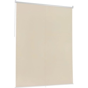 Tenda a rullo beige t.b.t. per finestre, protezione solare e privacy.