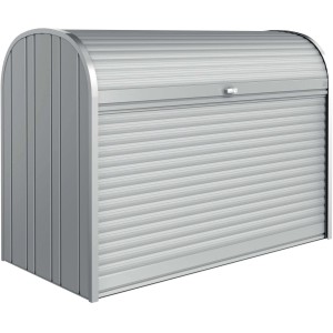 Biohort StoreMax 190 box da giardino in metallo argentato. Box universale per giardino, attrezzi e altro.