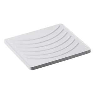 Scolapiatti bianco t.b.t. con scanalature.