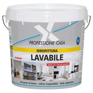 Secchio di pittura bianca per interni. Adatto a tutti gli ambienti.