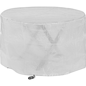 Copertura protettiva trasparente per mobili da giardino, ideale per tavoli e sedie.