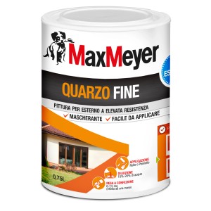 Barattolo di pittura per esterni Max Meyer Quarz Fine, bianco.