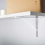 Reggimensola in acciaio 500x330x30x4 mm bianco opaco_3
