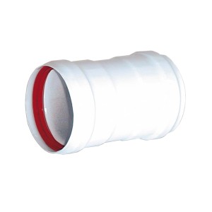Doppio manicotto HT bianco per tubi di scarico.