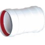 Doppio manicotto HT bianco per tubi di scarico.